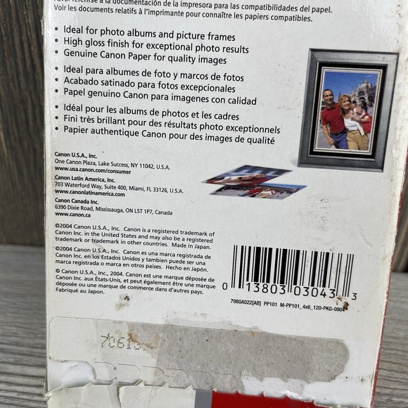 Canon 4x6 Photo Paper Plus Glossy 120 Sheets for inkjet - Picture 12 of 14